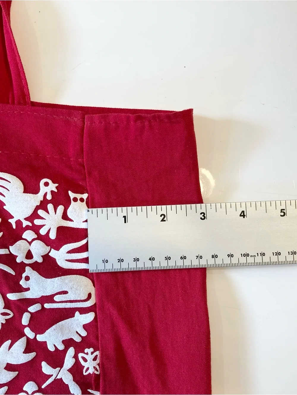 Nwot HOTEL XCARET MEXICO Tote Bag Red-White Animal Graphic